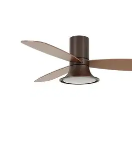 Ventilátory Lucci Air 210663 - LED Stmievateľný látor FLUSSO 1xGX53/18W/230V hnedá + DO 210663