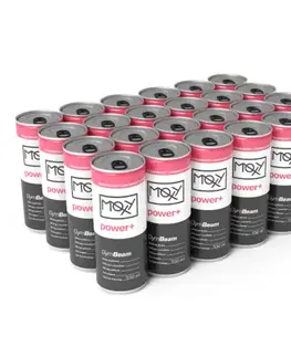 BCAA GymBeam MOXY power+ Energy Drink jahodová limonáda