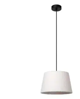 Svietidlá Lucide 10416/01/38 - Luster na lanku WOOLLY 1xE27/60W/230V krémová 10416/01/38
