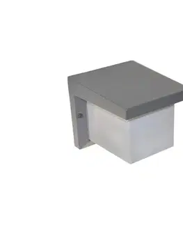 Svietidlá  Vonkajšie nástenné svietidlo ARIANA 1xE27/40W/230V IP54 sivá SKU046106