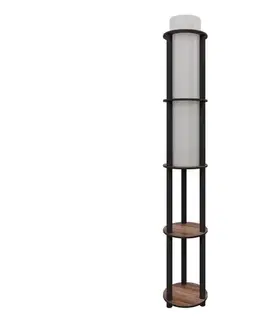 Lampy  Stojacia lampa s poličkami NOTO 1xE27/40W/230V hnedá/čierna 666PTR1110