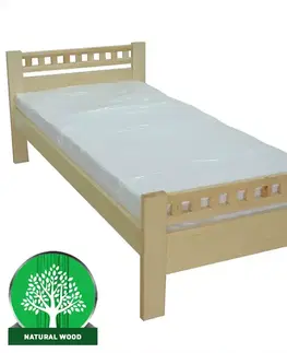 Jednolôžkové postele Posteľ Milena 90x200 jelša