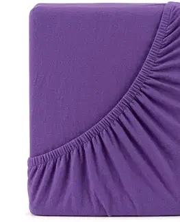 Plachty 4Home jersey prestieradlo fialová, 180 x 200 cm