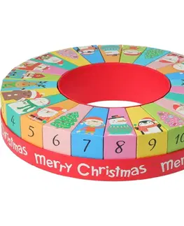 Vianočné dekorácie Adventný kalendár Circle, 32 x 6,4 cm