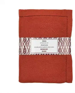 Bytový textil Obrúsok SAGA oranžová 45x45 easy care