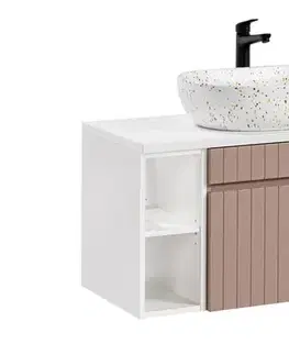 Skrinky s umývadlom ArtCom Kúpeľňová skrinka s umývadlom a doskou ICONIC Rose DU80/1 | 80 cm