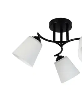 Svietidlá  Prisadený luster PAFOS 3xE27/15W/230V čierny ML2257