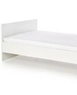 Postele HALMAR Lima 120 posteľový rám biely lesk