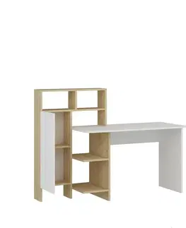 Konferenčné stolíky Pracovný stôl Bugra White and Oak