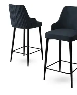 Barové stoličky Bar Stool Set (6 Pieces) Enox - Anthracite, Black
