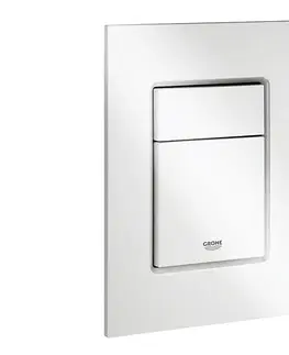 Svietidlá GROHE 37535SH0 - Splachovacie tlačidlo SKATE COSMOPOLITAN S 130 × 172 mm biele 37535SH0