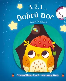 Leporelá, krabičky, puzzle knihy 3,2,1 ... Dobrú noc: Zvieratká v lese - Ivona Ďuričová