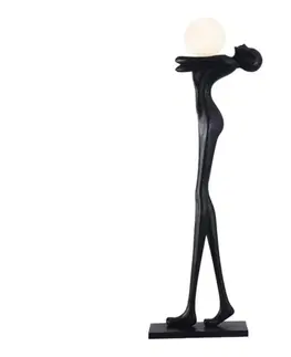 Lampy  08811XL - Stojacia lampa SILUETTE 1xE27/25W/230V 175 cm, ženská silueta 08811XL