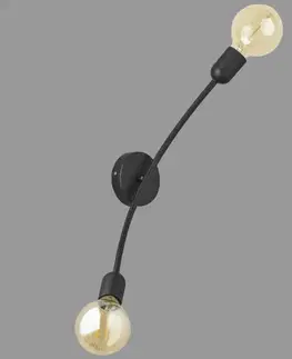 Lampy do obývačky Svietidlo Helix black 2721 LW2