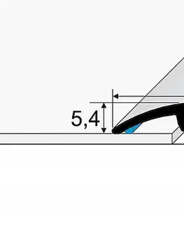 Přechodové lišty a profily Prechodový profil 32 mm, oblý (narážací) | nivelácia 0 - 5 mm Buk E08