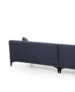 Sedacie súpravy Rohová sedacia súprava / Rohová pohovka Petra L Corner - Blue