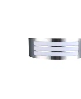 Svietidlá  Vonkajšie nástenné svietidlo 1xE27/14W/230V IP44 matný chróm DORIS SILVER