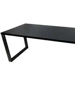 Kancelárske stoly Písací Stôl Low Loft Čierna 120x60x2,8 Model 0
