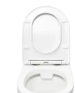 Záchody WC závesné SAT Project vrátane dosky softclose, zadný odpad SATWCPRO010RREXP SATWCPRO010RREXP