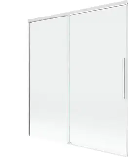 Sprchové dvere MEXEN/S - Rox vaňová zástena 2-krídlová posuvná 150 x 150, transparent, biela 8C9-150-001-20-00