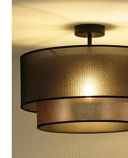 Svietidlá  - Prisadený luster COPPER SHINY 1xE27/15W/230V pr. 45 cm hnedá/medená 604369