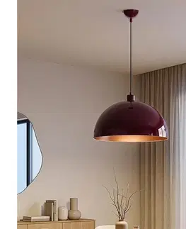 Svietidlá BRILAGI - LED luster METALO na lane 1xE27/40W/230V pr. 40 cm bordová/medená 118OPV1120
