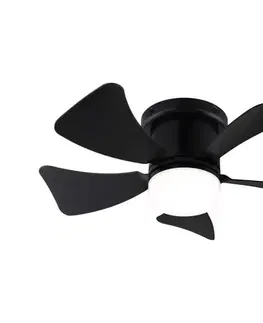 Ventilátory ZE - LED stmievateľný stropný látor MUNDAKA LED/10W/230V čierny + DO 03609BLACK-ZEV