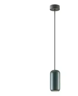 Svietidlá Redo 01-3475 - Luster na lanku BOOM 1xGU10/10W/230V pr. 7,6 cm zelená 01-3475