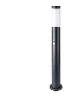 Záhradné lampy  Vonkajšia lampa so senzorom 1xE27/60W/230V IP44 80cm antracit 8966