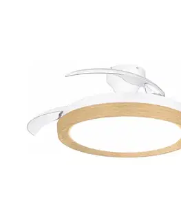 Ventilátory Philips - LED stmievateľné stropné svietidlo s látorom BLISS LED/35W/230V hnedé + diaľkové ovládanie 872110312829400