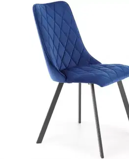 Čalúnené stoličky Stolička K450 Velvet/Kov Granát