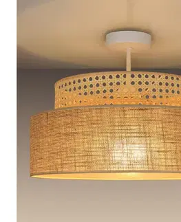 Svietidlá  Prisadený luster BOHO 1xE27/60W/230V pr. 40 cm ratan 0684