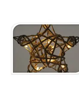 Vianočné dekorácie Vianočná LED hviezda biela, 40 x 10 cm