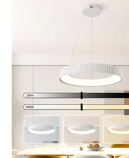 Svietidlá BRILAGI - stmievateľný LED luster FALCON MODERN LED/54W/230V pr. 60 cm biely + DO BRI969