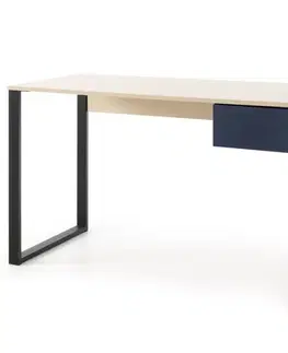 Moderné kancelárske stoly Písací Stôl Sergio SE9 Béžová /Námornícka Modrá
