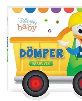 Leporelá, krabičky, puzzle knihy Disney baby - Járművek. Dömper