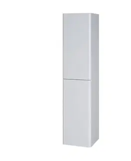 Kúpeľňový nábytok Mereo Siena, kúpeľňová skrinka 155 cm vysoká, L/P, biela lesk CN414LP