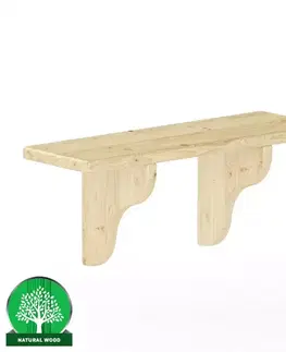 Kancelárske police Polička borovica PK122-60x25x20 surová