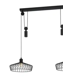 Svietidlá Eglo 43438 - Luster na lankách WINKWORTH 2xE27/40W/230V 43438