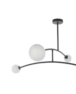 Svietidlá Endon 92940 - Luster na tyči BALANCE 4xG9/3W/230V čierna/biela 92940