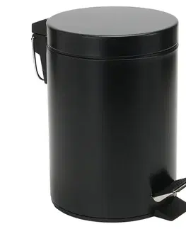 Kovové koše Odpadkový kôš 3 l čierna