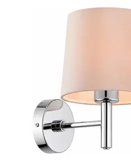Svietidlá BRILAGI - Nástenné svietidlo MONTE 1xE27/60W/230V béžová/lesklý chróm 8590828053491