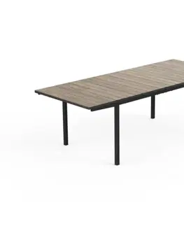 Záhradné stoly KETER Rozkladací záhradný stôl DEPORTO | 160-240cm ashwood / graphite