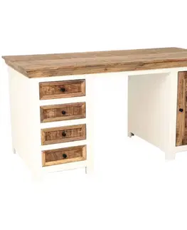 Písacie a pracovné stoly Písací stôl Agni 160x80x76 indický masív mango