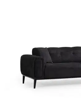 Pohovky a gauče Trojmiestna rozkladacia pohovka Athena 3 Seater - Black
