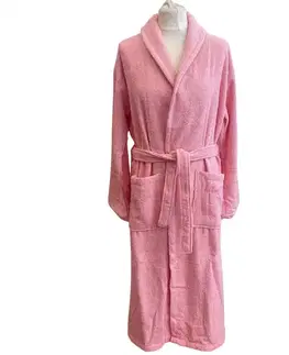 Pánske župany Froté deluxe unisex župan Ružový TiaHome - S/M