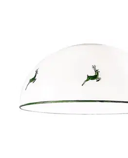 Lampy Kolarz 731.G101 - Náhradné sklo k lustru NONNA E27, priemer 30 cm, jelenia zelená 731.G101