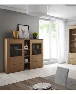 Komody a skrinky LANA 26, moderná 2-dverová komoda, riviera
