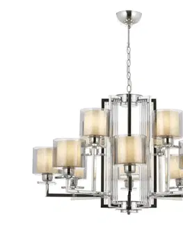 Svietidlá  Luster na reťazi VARANA 12xE27/40W/230V lesklý chróm 301AUR1191