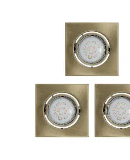 LED osvetlenie Eglo 93248 - SADA 3x LED podhľadové svietidlo IGOA 3xGU10/5W/230V 93248